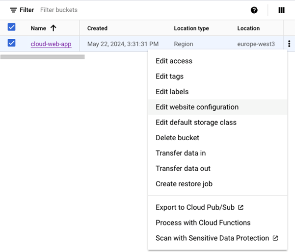 Google Cloud Storage